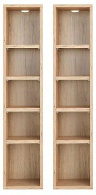 Produktbild von CD DVD Blueray Regal CHART in San Remo – Zweiteiliges Medienregal, Aufbewahrung, CD-Ständer mit 10 Fächern für bis zu 160 CDs, 20x187 cm (B x H)
