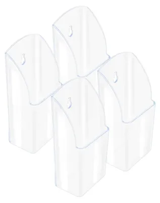Transparente Wandhalterung 4er-Set, Organizer, Aufbewahrungsbox