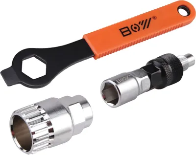 Obrázek produktu pro Odstraňovač klik s klíčem 16 mm – nástroj na demontáž středového složení, sada nářadí na opravy jízdních kol