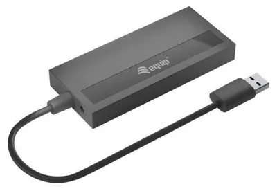 Obrázek produktu pro Equip 128960, USB 3.2 Gen 1 (3.1 Gen 1) Type-A, USB 2.0, USB 3.2 Gen 1 (3.1 Gen 1) Type-A, 5000 Mbit/s, Černá, Šedá, Hliník, 0,15 m