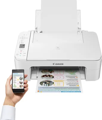 Produktbild von Canon PIXMA TS3351, Tintenstrahl, Farbdruck, 4800 x 1200 DPI, Farbkopieren, A4, Weiß