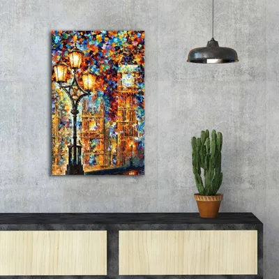 Produktbild von Wallity, FAMOUSART- CVT1464, Bunt, Leinwandbilder, 45 x 70 cm, 100% Wildleder -Leinwand