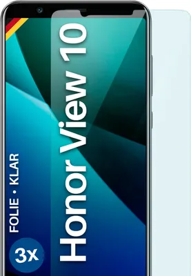 Produktbild von moex® 3x Schutzfolie kompatibel mit Huawei Honor View 10 - Displayschutzfolie dünn Folie, Klar