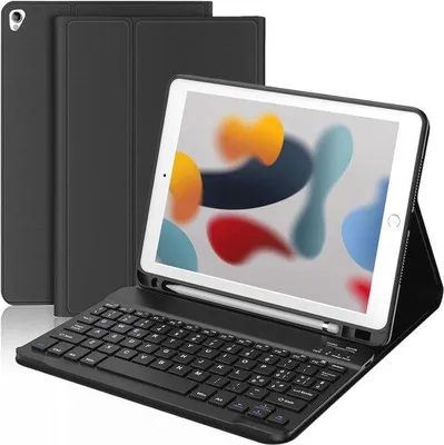 Immagine prodotto di Tastiera pieghevole con Bluetooth per tablet, nera, 9/8 pollici