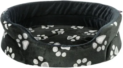 Produktbild von TRIXIE Bett Jimmy, oval, 95 x 85 cm, schwarz