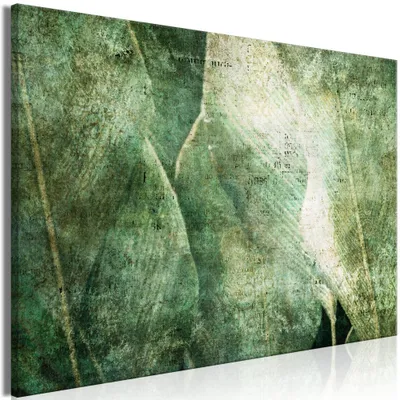 Obrázek produktu pro Netkané plátno obraz - Zelená revoluce (1 díl) šířka 120x80 cm listy f-C-0474-b-a