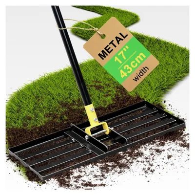 Produktbild von Rasennivellierer – 43 x 25 cm, mit verstellbarem, gebogenem Ende, für die Nivellierung von Erde