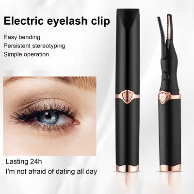 Produktbild von Elektrische, beheizbare Wimpernzange mit 3 Temperaturstufen, USB-aufladbar, schnelle Aufheizung, tragbar, ideal für Reisen, Wimpernstyling und -formung