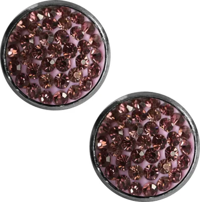 Produktbild von Kristalliner Modeschmuck Ohrstecker in verschiedenen Farben Farbe - Lila