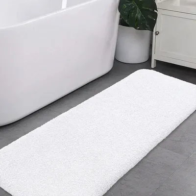 Immagine prodotto di Tappetino da bagno extra spesso, super morbido, 50 x 122 cm, antiscivolo per il bagno