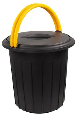Image de Eco Solution – Poubelle avec couvercle 16 l - Jaune