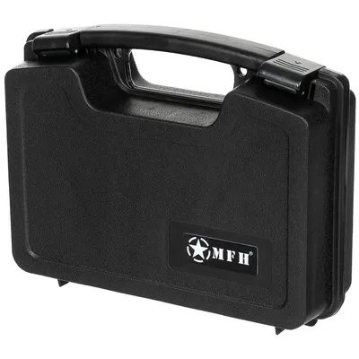 Image de Mallette pour pistolet, plastique, petite, verrouillable, noire