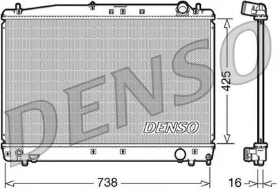 Produktbild von DENSO Kühler, Motorkühlung DRM50033