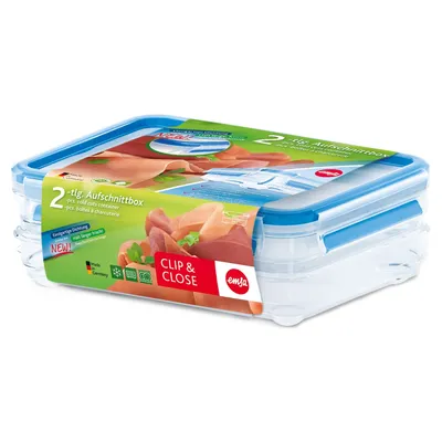 Obrázok produktu pre EMSA 513576, Box, Obdĺžnikový, 0,6 L, Priehľadná, Polypropylén (PP), Termoplastický elastomér (TPE), Nemecko
