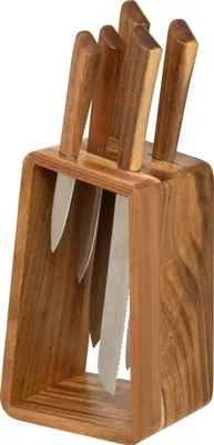 Obrázek produktu pro Sada nožů HARMONY, dřevěný stojan + 5 nožů, 6 kusů
