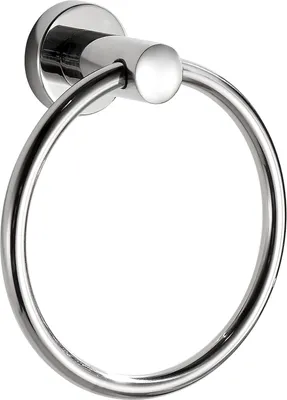 Immagine prodotto di Portasciugamani in acciaio inossidabile 304, cromato, a forma di anello, per bagno e cucina