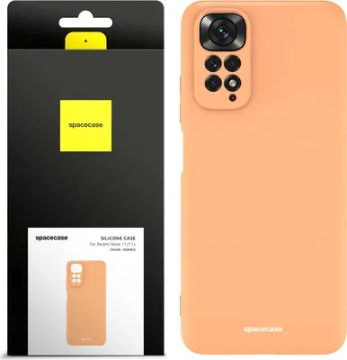 Immagine prodotto di Custodia in silicone SPACECASE Custodia in silicone per Xiaomi Mi Note 11/11s Arancione