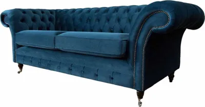 Immagine prodotto di Divano di design 3 posti Divano imbottito Tessile Divani Chesterfield Nuovo