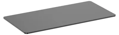 Image de Plateau de bureau bords arrondis 150x75cm, noir
