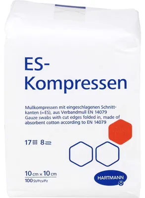Immagine prodotto di ES-KOMPRESSEN non sterile 10x10 cm 8fold, 100 pz KOM
