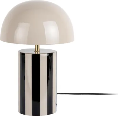 Produktbild von Leitmotiv - Tischleuchte Rayado - Schwarz - 25x25x34cm Tischlampe - Nachttischlampe, Wohnzimmer, Schlafzimmer