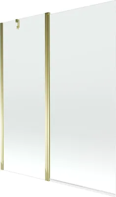 Immagine prodotto di Mexen Flip paravento per vasca da bagno a 2 ante 140 x 150 cm, trasparente, dorato - 894-140-101-50-00