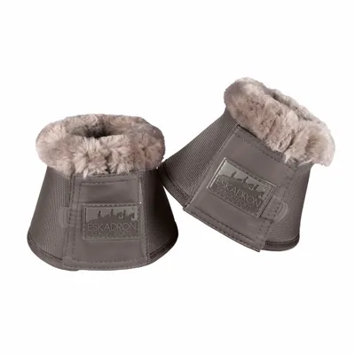 Produktbild von Eskadron Hufglocken SOFTSHELL FAUXFUR, Sprungglocken Größe - S Farbe - steelgrey