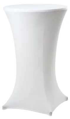 Produktbild von Stehtischhusse Tischdecke Husse Partytisch Bistrotisch Decke 60cm Weiß