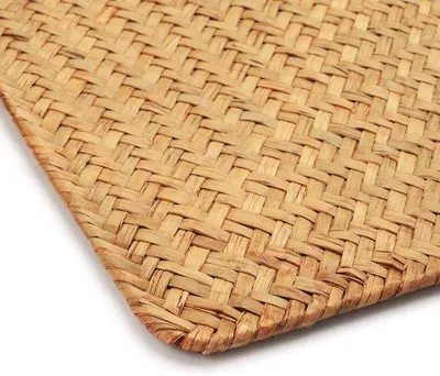 Immagine prodotto di Tovagliette in alghe marine naturali - Tessuto rettangolare - Set da 4 - 43 x 30 cm - Colore naturale