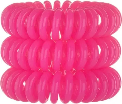 Image de Élastique à cheveux original pour femmes 3 - Rose - Invisibobble
