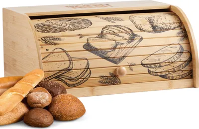 Produktbild von Ecosa Brotbox mit Rolldeckel aus nachhaltigem Bambus Brotkasten Brotaufbewahrung Brotkiste Aufbewahrungsbox Brotkorb