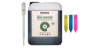 Obrázok produktu pre BioBizzGrow - Rastové hnojivo 5 litrov - vrátane pipety a 3 štítkov na rastliny