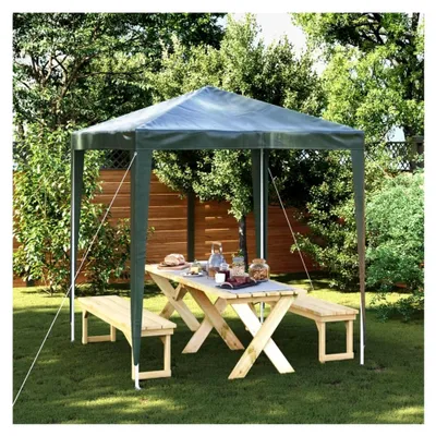 Produktbild von Partyzelt 2×2 m Grün, Wasserdichtes Campingzelt für Gruppen, Faltpavillon für Camping und Festivals