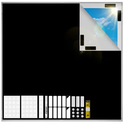 Verdunkelungsrollo ohne Bohren, 145x300 cm, wärmeabweisend, tragbar