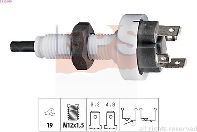 Produktbild von EPS Bremslichtschalter 1.810.074 für RENAULT ESPACE I (J11_) mechanisch