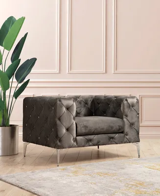 Obrázek produktu pro Hanah Home, Como - Anthracite, křídlové křeslo, antracit, polyester, 108 x 70 x 90 x cm