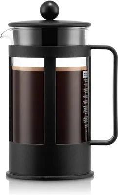 Produktbild von PromoHome® French Press Kaffeebereiter 1L - 8 Tassen, Borosilikatglas & Edelstahl, Spülmaschinenfest