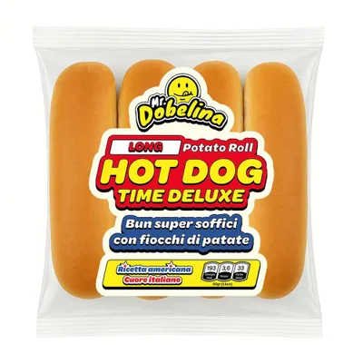 Zdjęcie produktu dla Mr Dobelina Potato Roll Bułki do hot dogów Bun 60g