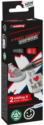 Image de edding 4-6900-2-2 edding Multimarker farbsortiert 2,0 - 10,0 mm, 2 St.