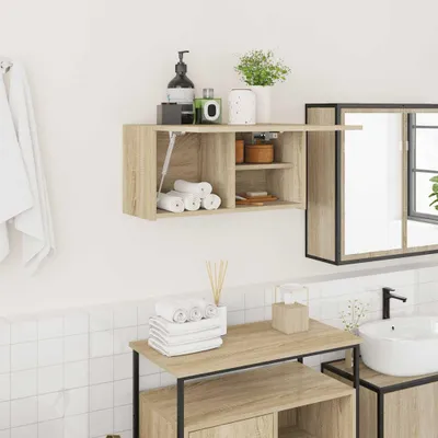 Immagine prodotto di Pensile da bagno rovere Sonoma 60x25x30 cm in materiale ligneo