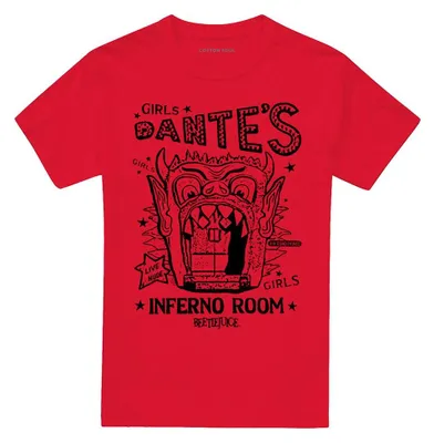 Obrázok produktu pre Tričko s motívom filmu "Beetlejuice" – "Dantes Inferno Room", uni, pre pánov/dámy, model TV40733 (veľkosť 4XL), červené