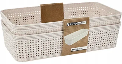 Image de Panier/organisateur Lot de 2 25X13X6Cm
