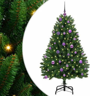 Image de vidaXL Arbre de Noël artificiel vert 150 cm PVC et métal