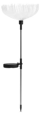 Produktbild von Solarbetriebene Quallen-Gartenleuchte mit Glasfaseroptik – 80 cm – RGB-LED – mit Erdspieß – Solarbetrieben – Schaltet sich bei Dämmerung automatisch ein – Dekorative Außenbeleuchtung für Garten und Terrasse [11755]