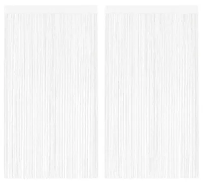 Zdjęcie produktu dla vidaXL Zasłony sznurkowe 2 szt. 140 x 250 cm Białe