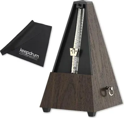 Zdjęcie produktu dla Wittner Metronome 804k mechaniczny z ziarnem orzecha włoskiego i ściereczką