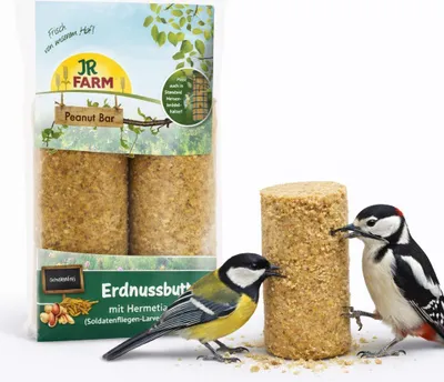 Zdjęcie produktu dla Peanut Bar JR FARM - wysokobiałkowa przekąska z orzechami i larwami dla dzikich ptaków