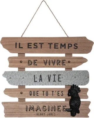 Produktbild von Wanddeko "kuba" holz 37x32cm  - Atmosphera créateur d'intérieur