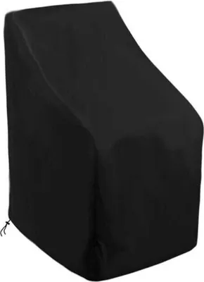 Produktbild von Wasserdichte Gartenstuhl-Hülle 210D Oxford 65x65x80/120 cm, Abdeckung Für Stapelbare Stühle, Außen-Schutzhaube Für Terrasse Und Balkon