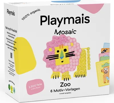 Productafbeelding van PlayMais Mozaïek Dieren, Creatieve set voor kinderen, vanaf 3 jaar, Meerkleurig, 2300 stuks